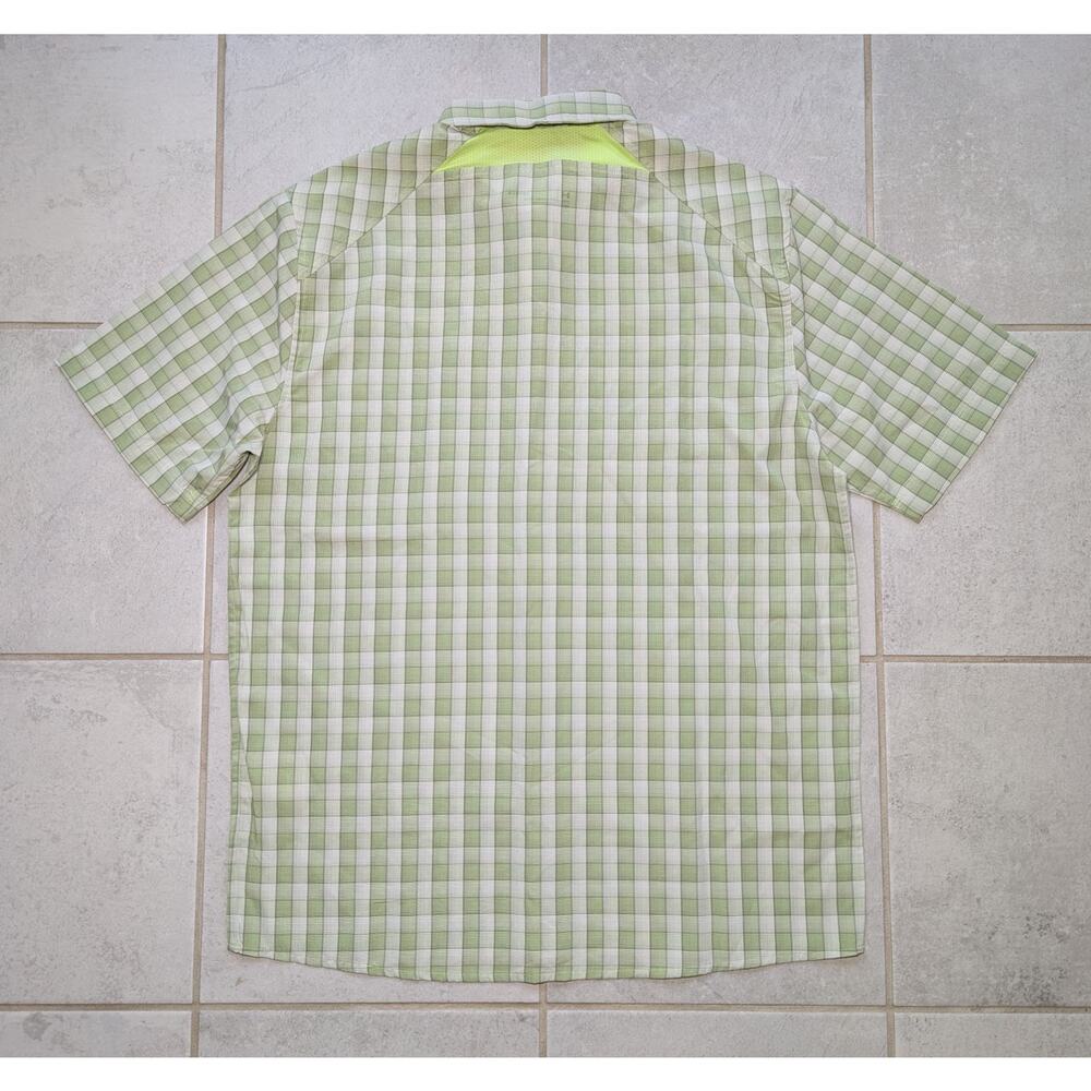 Under Armour Men's Large Drift Tide 2.0 Light Green Plaid Fitted S/S Shirt New - Picture 4 of 6